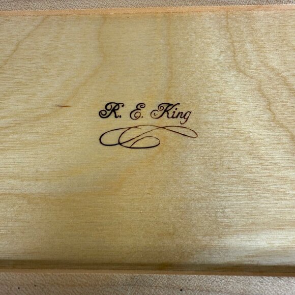 Hand Made Rectangle Wooden Jewelry Box Velvet Lining Hinged Lid Birdseye Maple - Picture 9 of 9